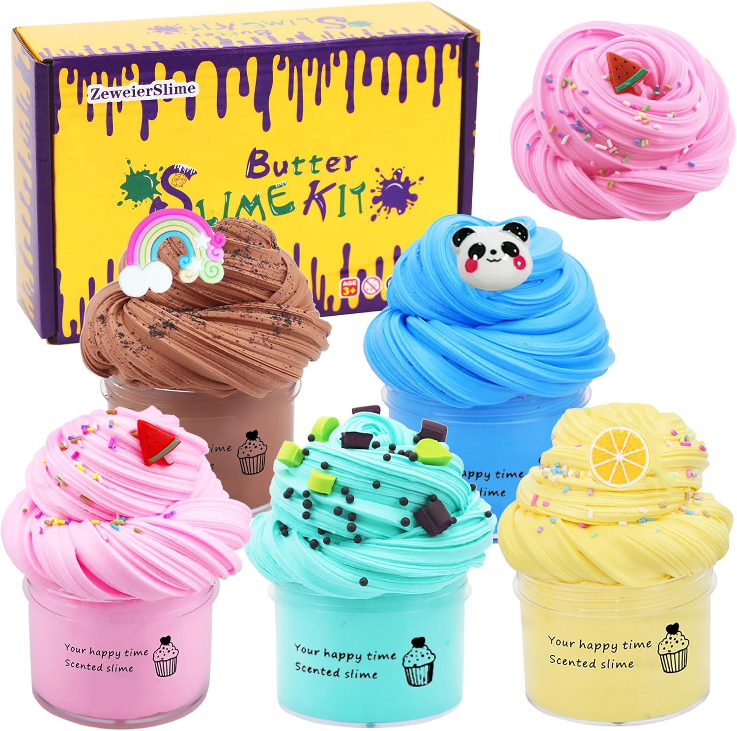 5 Pack Butter Slime Kit Review