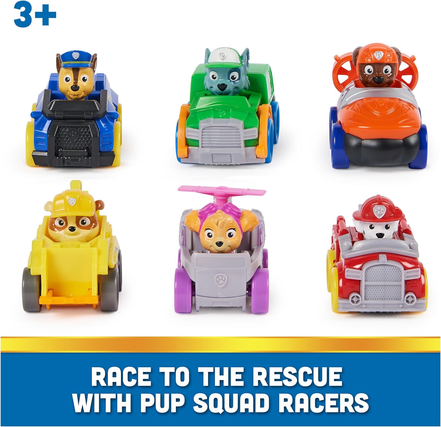 Paw Patrol: Pup Squad Racers, 6-Piece Vehicle Gift Set, Kids Toys for Boys Girls Ages 3 and Up Paw Patrol: Pup Squad Racers, 6-Piece Vehicle Gift Set, Kids Toys for Boys Girls Ages 3 and Up