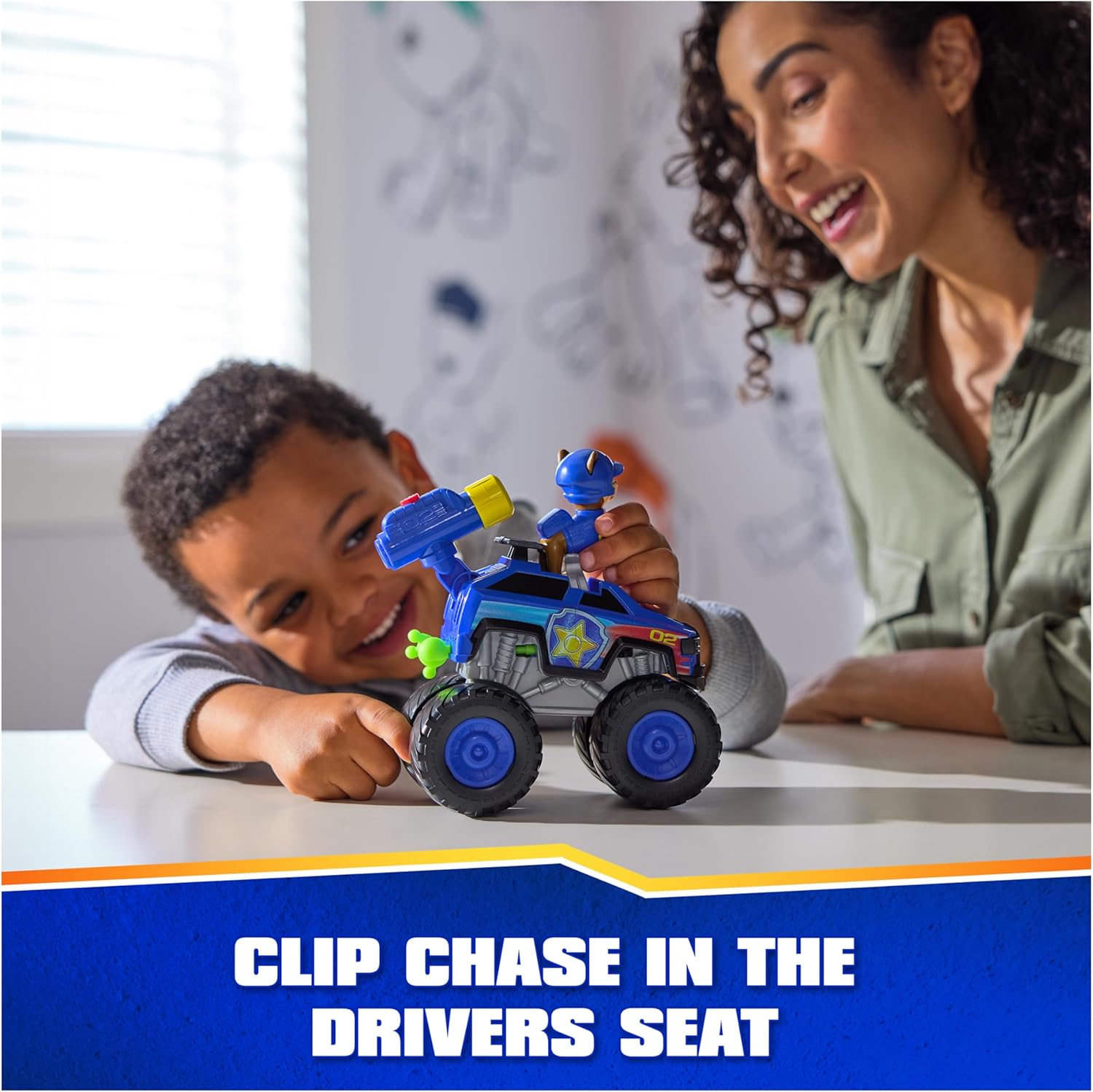 Paw Patrol: Rescue Wheels Chase’s Cruiser, Toy Truck with Projectile Launcher and Collectible Action Figure, Kids Toys for Boys  Girls Ages 3 and up