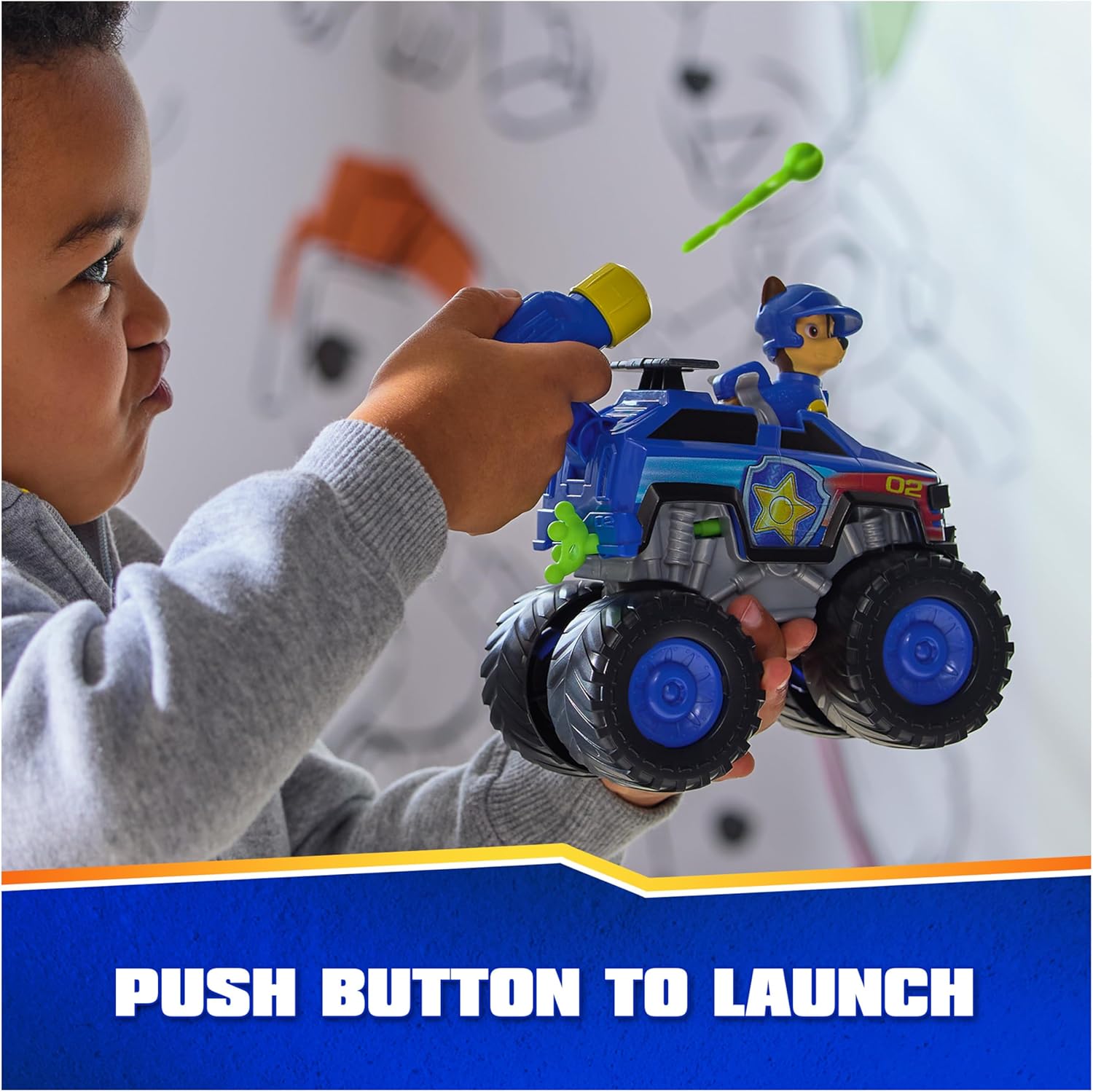 Paw Patrol: Rescue Wheels Chase’s Cruiser, Toy Truck with Projectile Launcher and Collectible Action Figure, Kids Toys for Boys  Girls Ages 3 and up