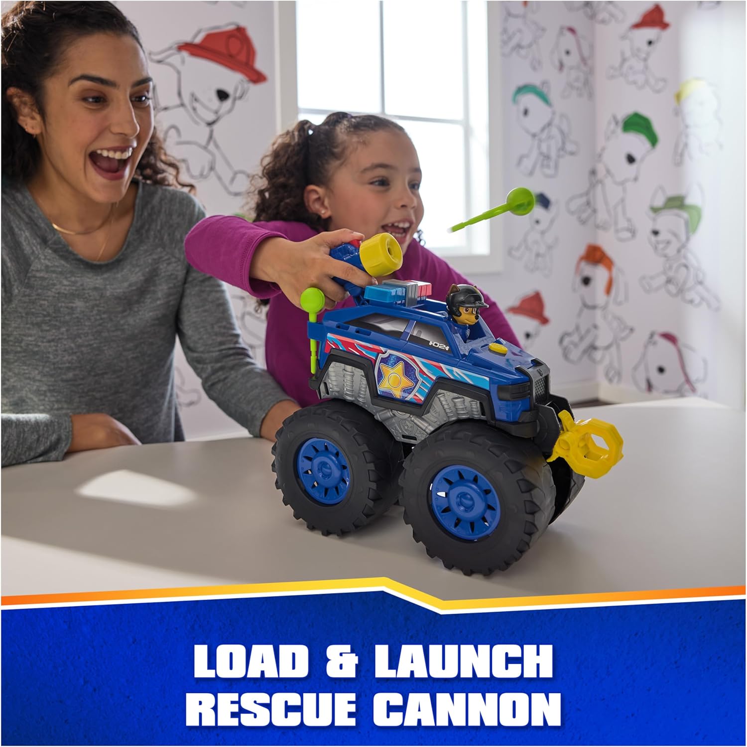 Paw Patrol: Rescue Wheels Chase’s Power Haulin’ Cruiser, Toy Truck with Launcher, Motorized Winch, Lights Sounds, Kids Toys for Boys Girls Ages 3+ Paw Patrol: Rescue Wheels Chase’s Power Haulin’ Cruiser, Toy Truck with Launcher, Motorized Winch, Lights Sounds, Kids Toys for Boys Girls Ages 3+