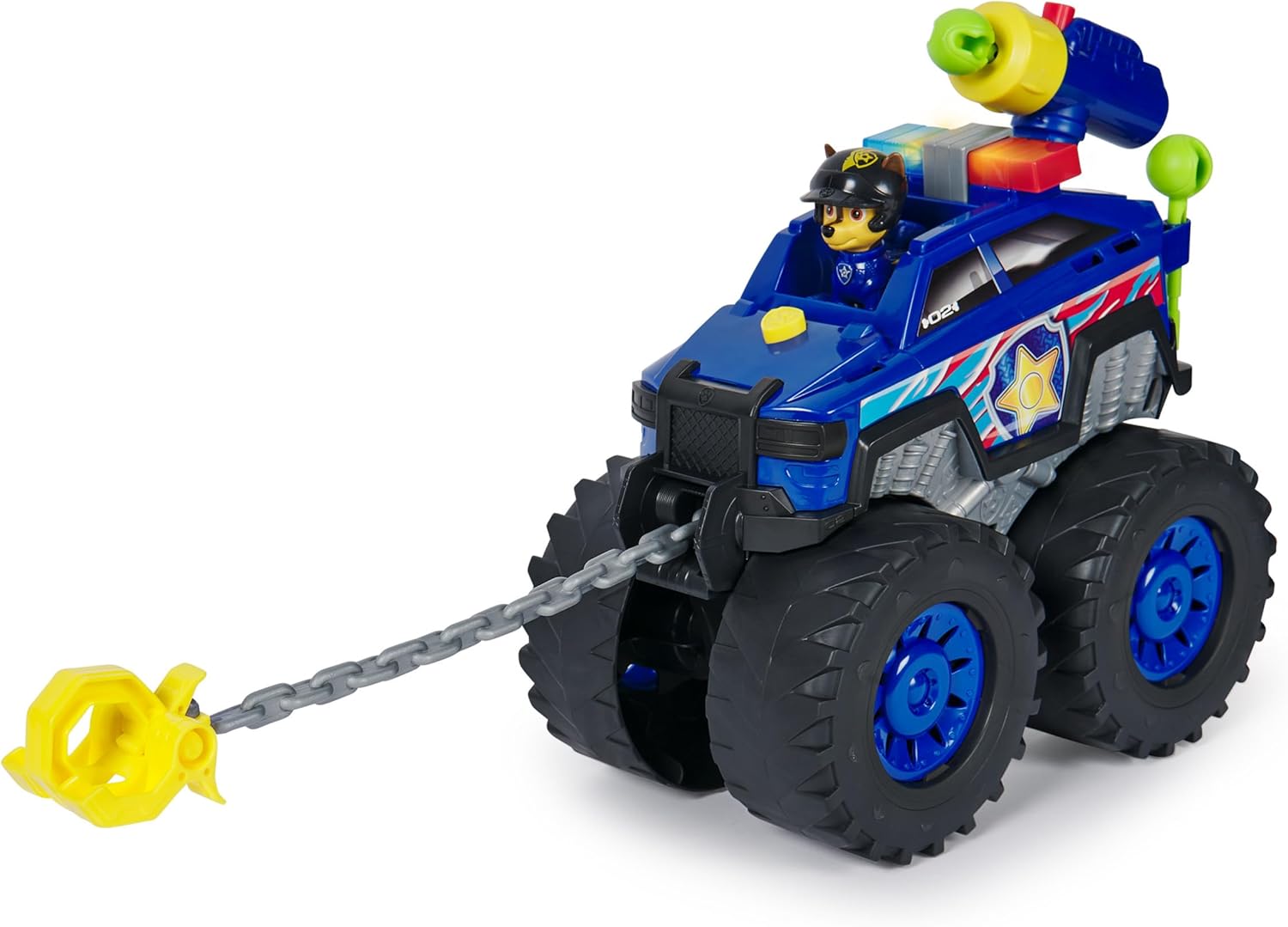 Paw Patrol: Rescue Wheels Chase’s Power Haulin’ Cruiser, Toy Truck with Launcher, Motorized Winch, Lights Sounds, Kids Toys for Boys Girls Ages 3+ Paw Patrol: Rescue Wheels Chase’s Power Haulin’ Cruiser, Toy Truck with Launcher, Motorized Winch, Lights Sounds, Kids Toys for Boys Girls Ages 3+