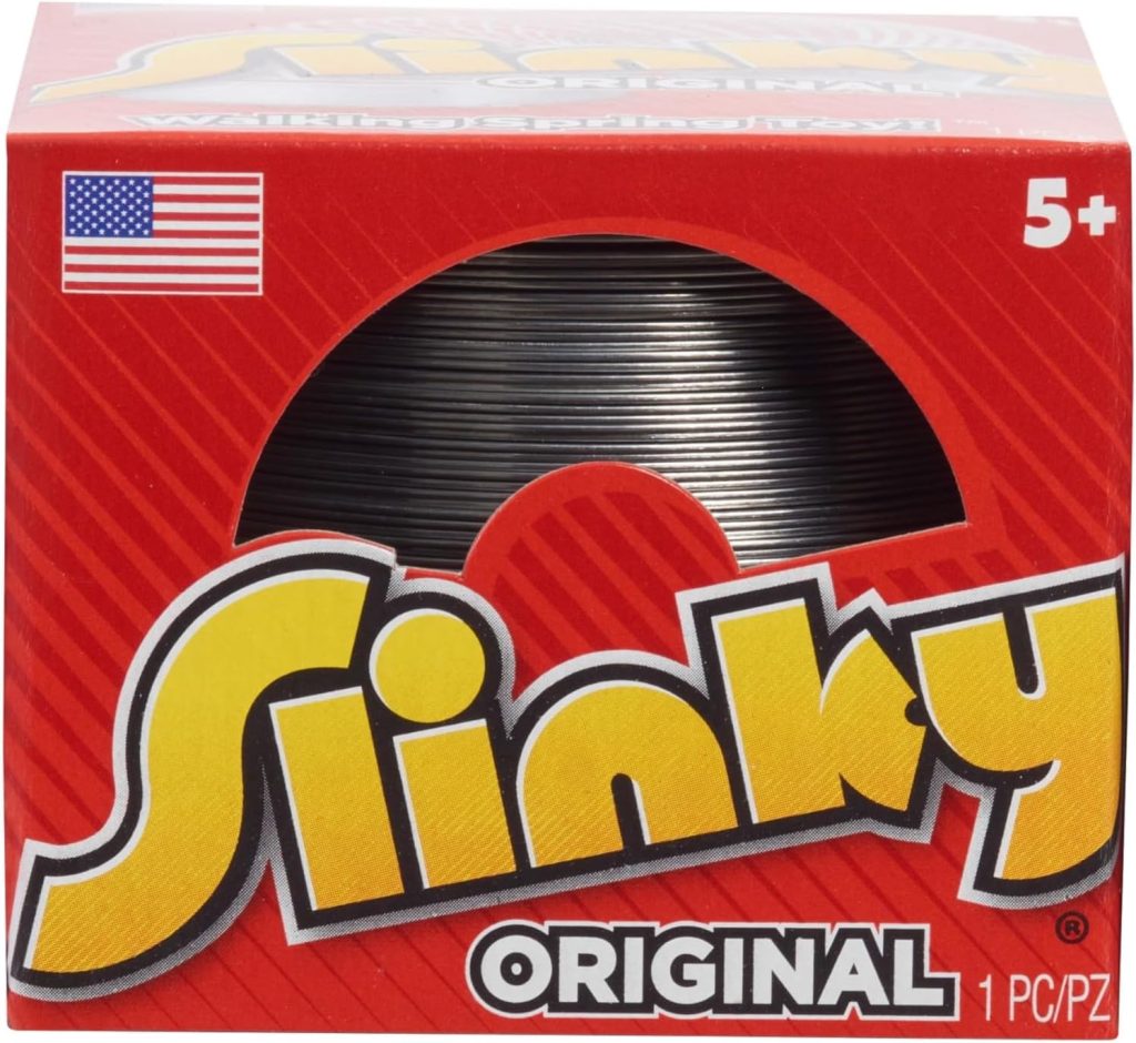 The Original Slinky Walking Spring Toy, 2.75-inch Diameter Metal Slinky, Fidget Toys, Kids Toys for Ages 5 Up by Just Play